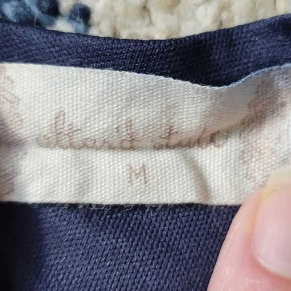 Altar'd State Ruffled Eyelet Dress Women’s Size M Open Back Scalloped Hem Blue - Picture 7 of 9